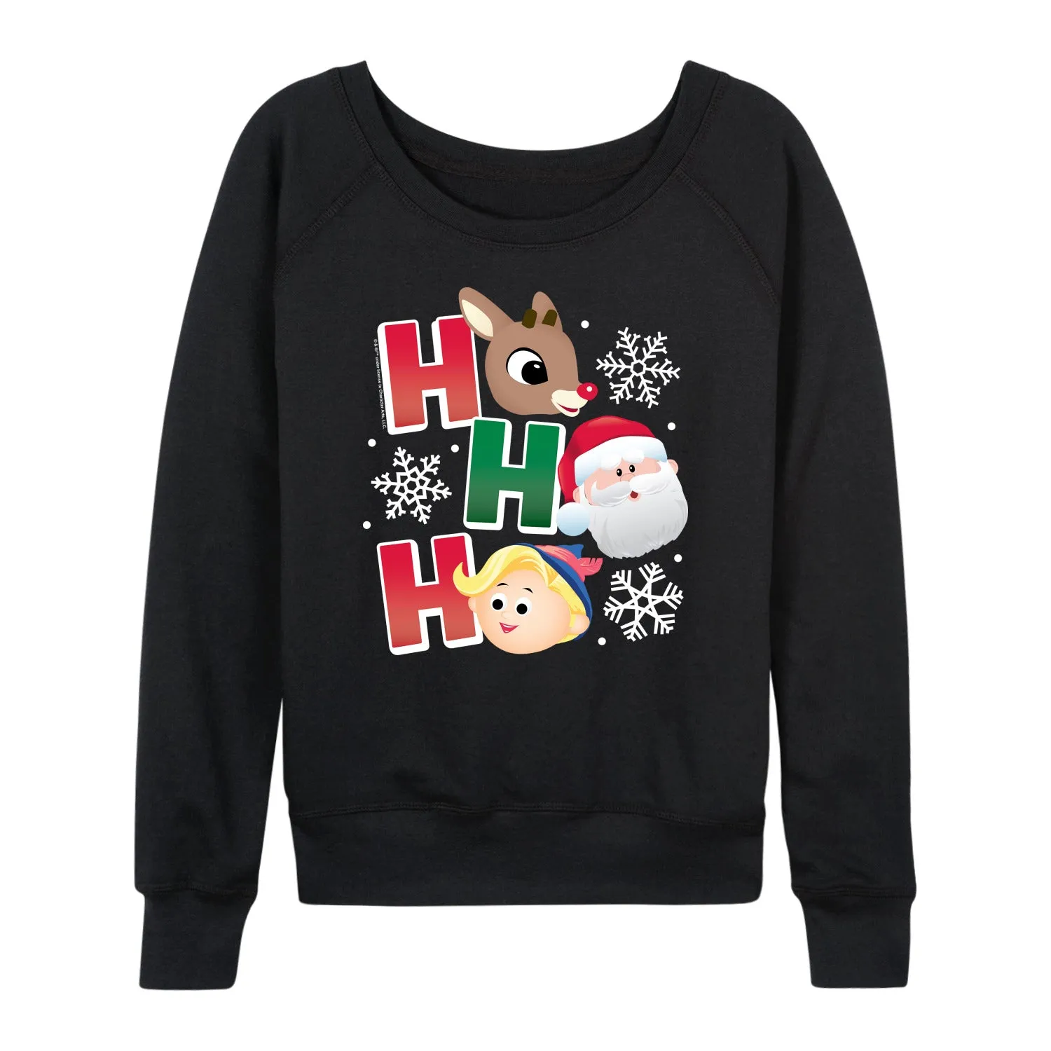 Rudolph - Rudolph Ho Ho Ho - Women's French Terry Long Sleeve Pullover sold by Zulily product image thumbnail 2