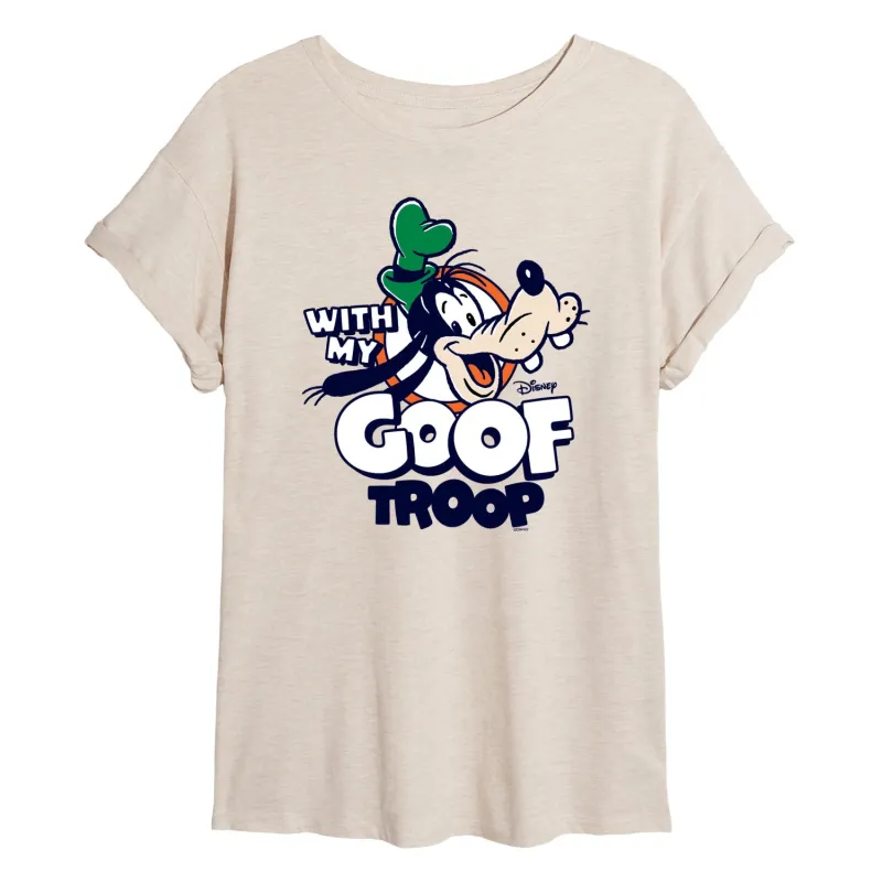 Disney - My Goof Troop - Women's Oversized Graphic T-Shirt sold by Zulily