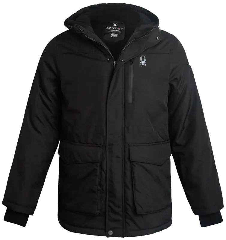Spyder Mens Parka Jacket - Black sold by Zulily
