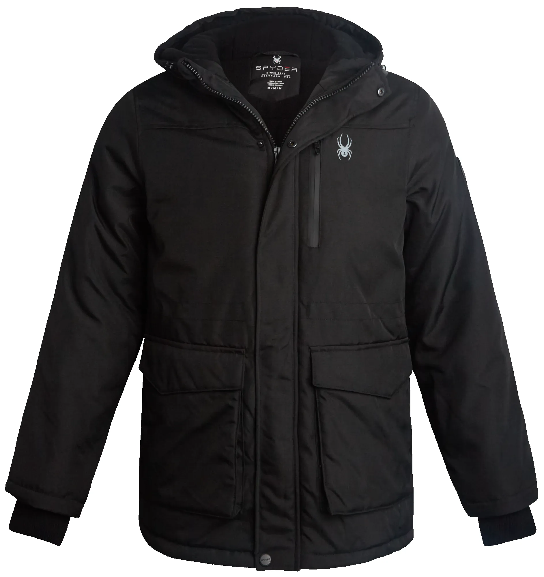 Spyder Mens Parka Jacket - Black sold by Zulily