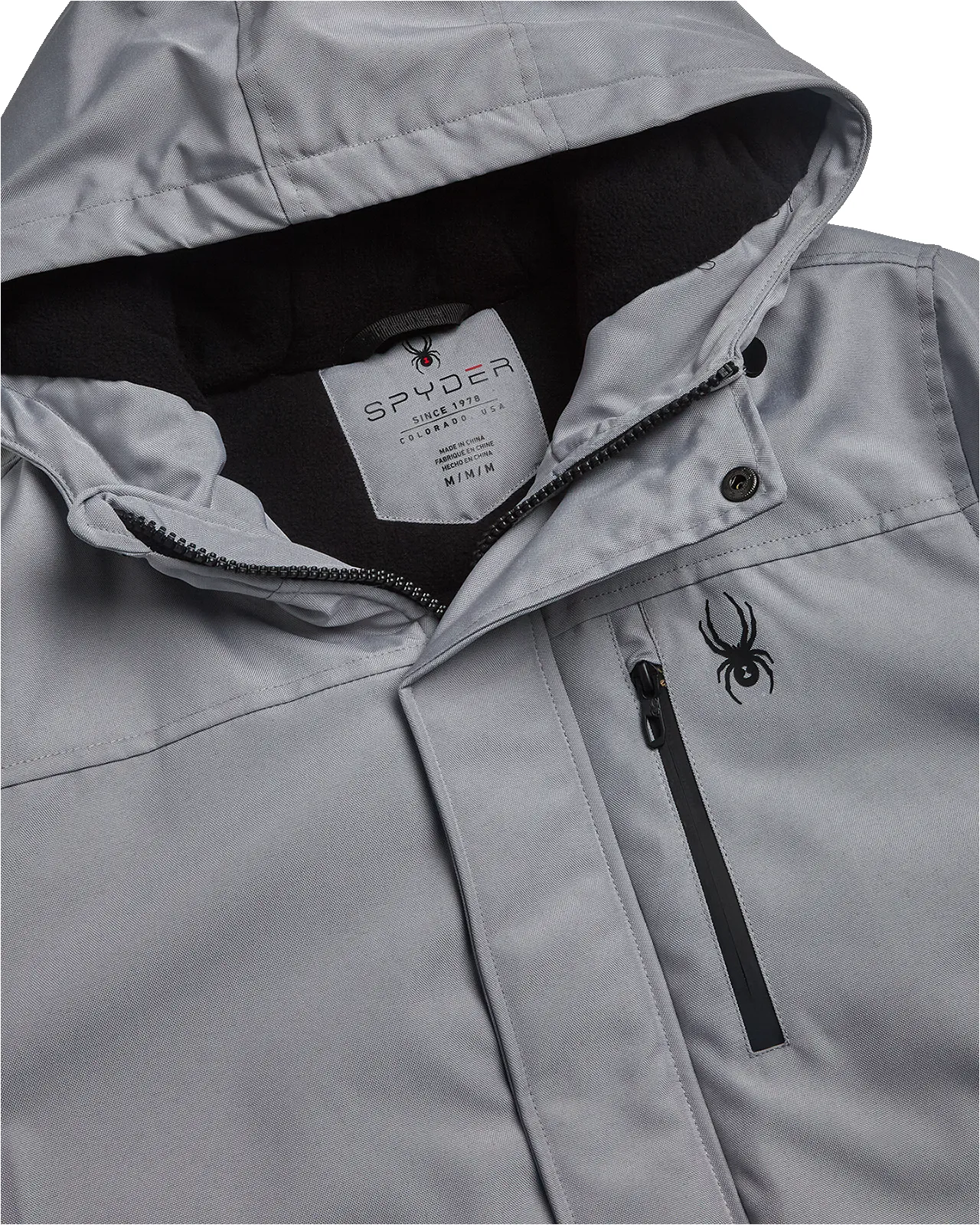 Spyder Mens Parka Jacket - Pewter sold by Zulily product image thumbnail 5