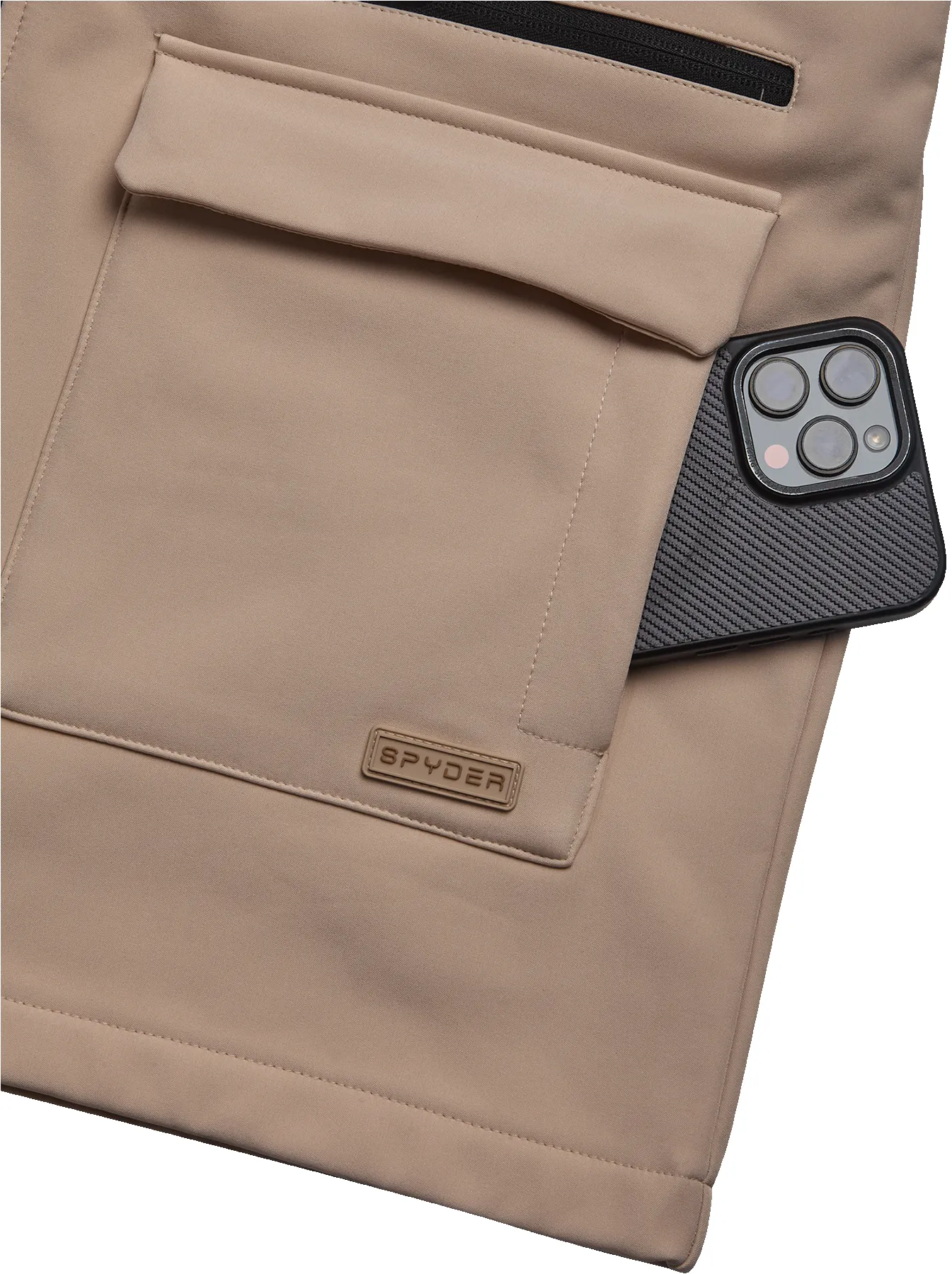 Spyder Womens Long Softshell Jacket - Clay sold by Zulily product image thumbnail 4