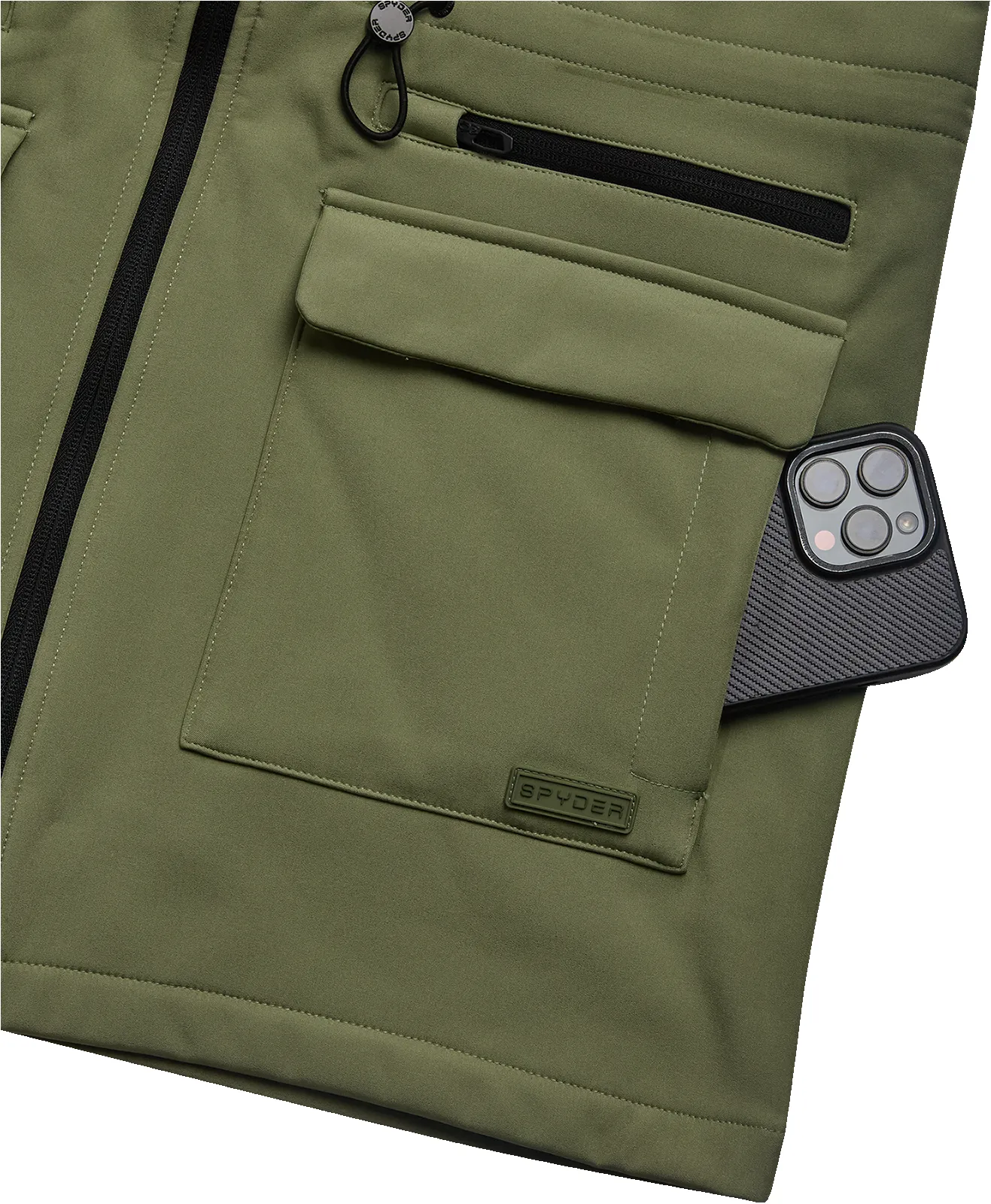 Spyder Womens Long Softshell Jacket - Sage sold by Zulily product image thumbnail 4