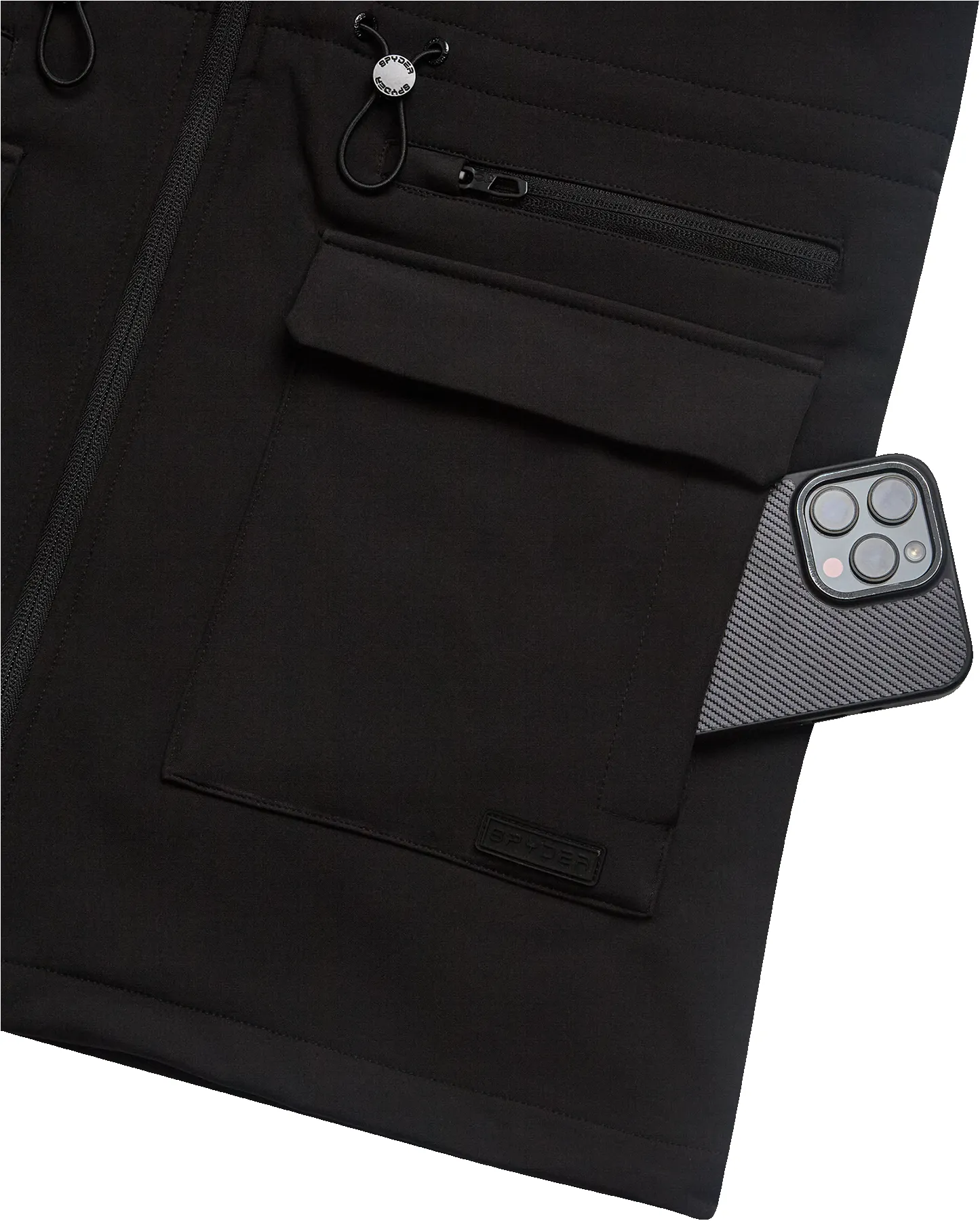 Spyder Womens Long Softshell Jacket - Black sold by Zulily product image thumbnail 4