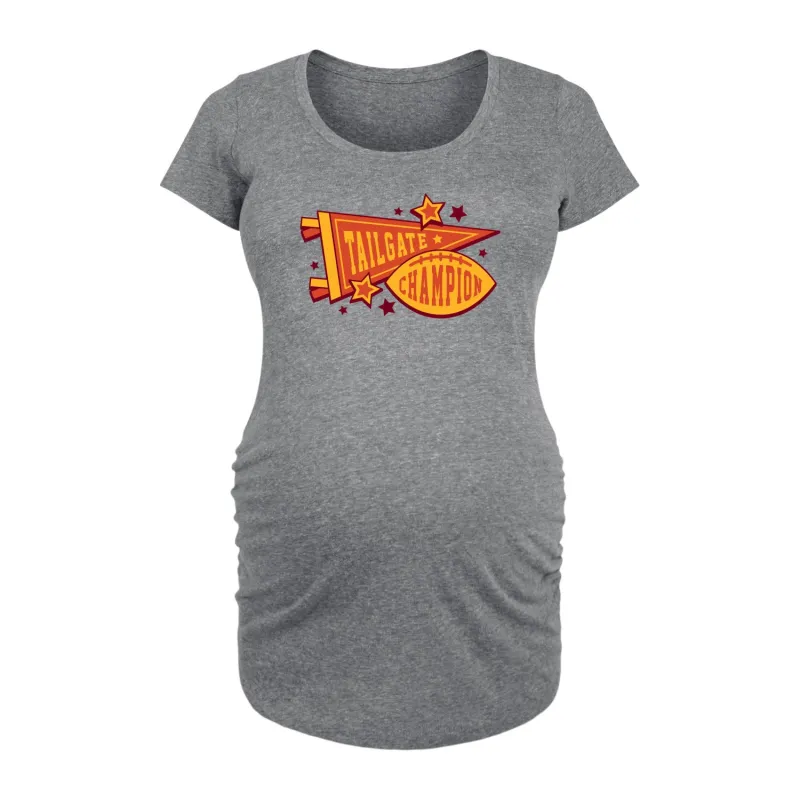 Instant Message - Tailgate Champions - Maternity Scoop Neck Tee sold by Zulily