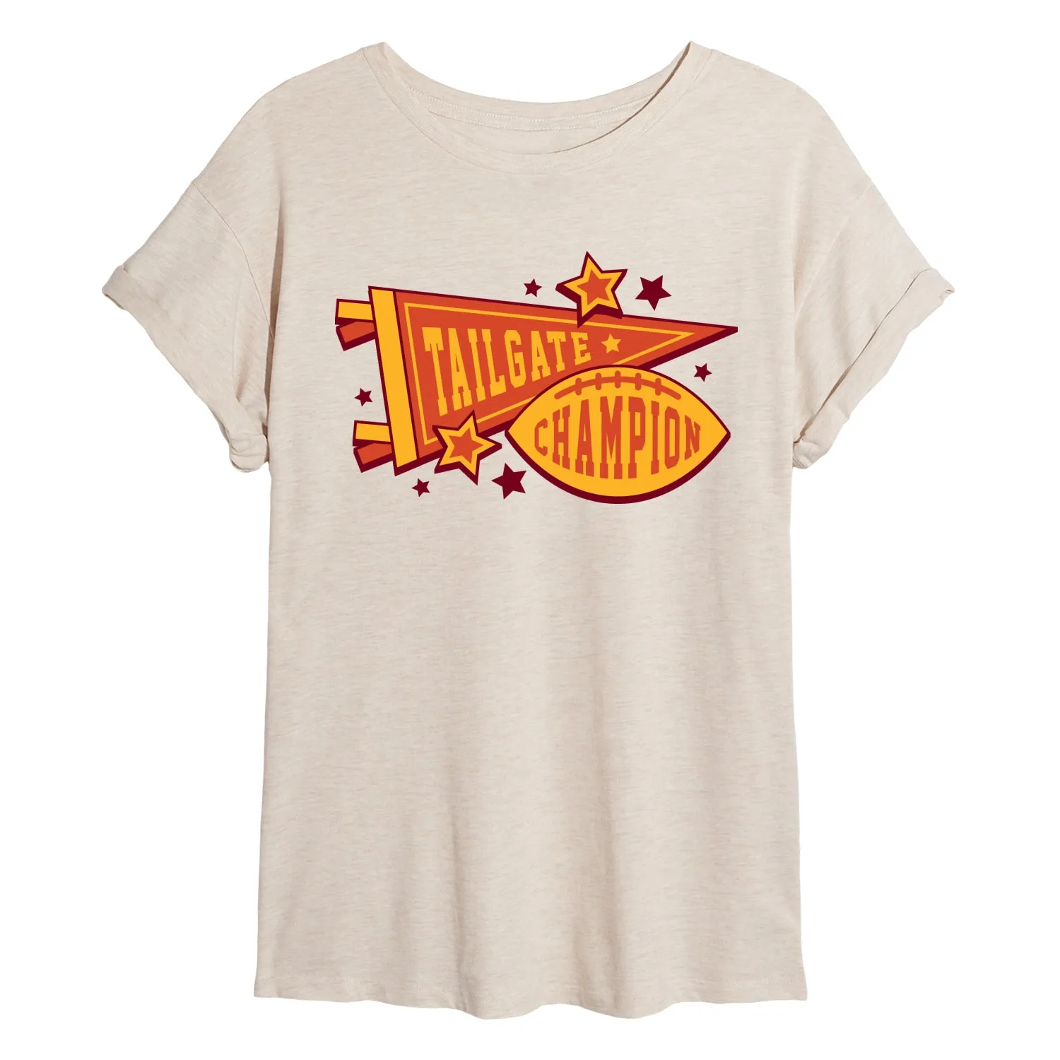 Instant Message - Tailgate Champions - Women's Oversized Graphic T-Shirt sold by Zulily product image thumbnail 2