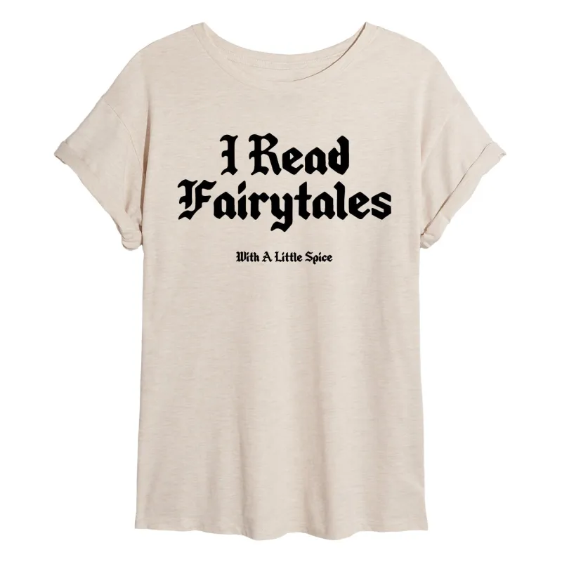 Instant Message - Read Spice Fairytales - Women's Oversized Graphic T-Shirt sold by Zulily