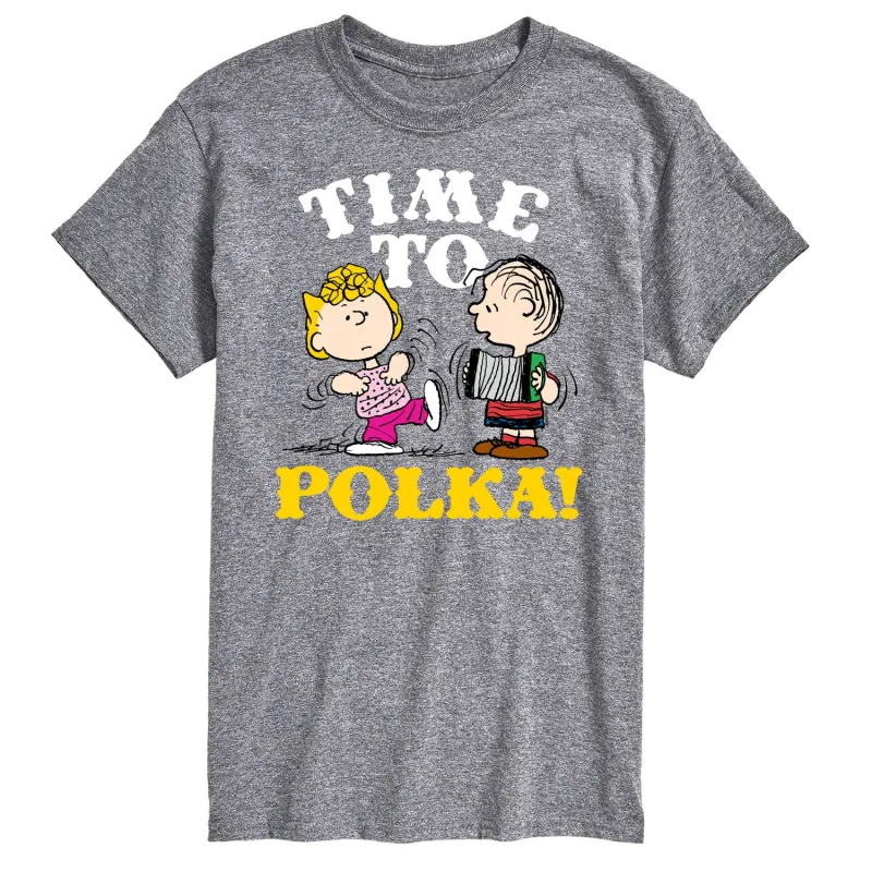 Peanuts - Time To Polka - Men's Short Sleeve Graphic T-Shirt sold by Zulily