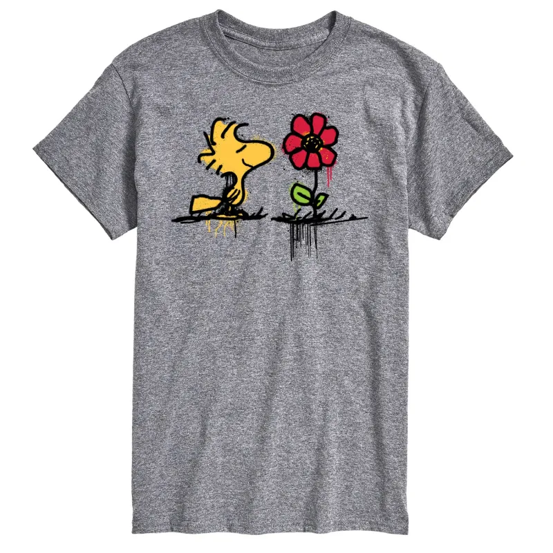 Peanuts - Woodstock Rose - Men's Short Sleeve Graphic T-Shirt sold by Zulily