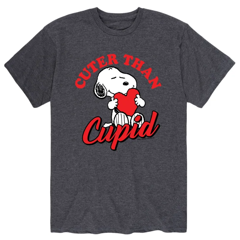 Peanuts - Cuter Cupid - Men's Short Sleeve Graphic T-Shirt sold by Zulily