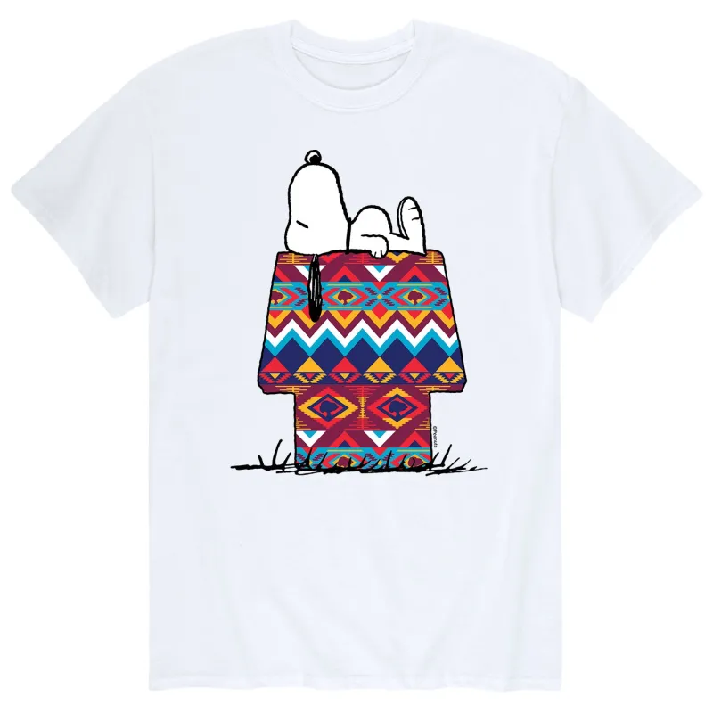 Peanuts - Snoopy Western Blanket Fill - Men's Short Sleeve Graphic T-Shirt sold by Zulily