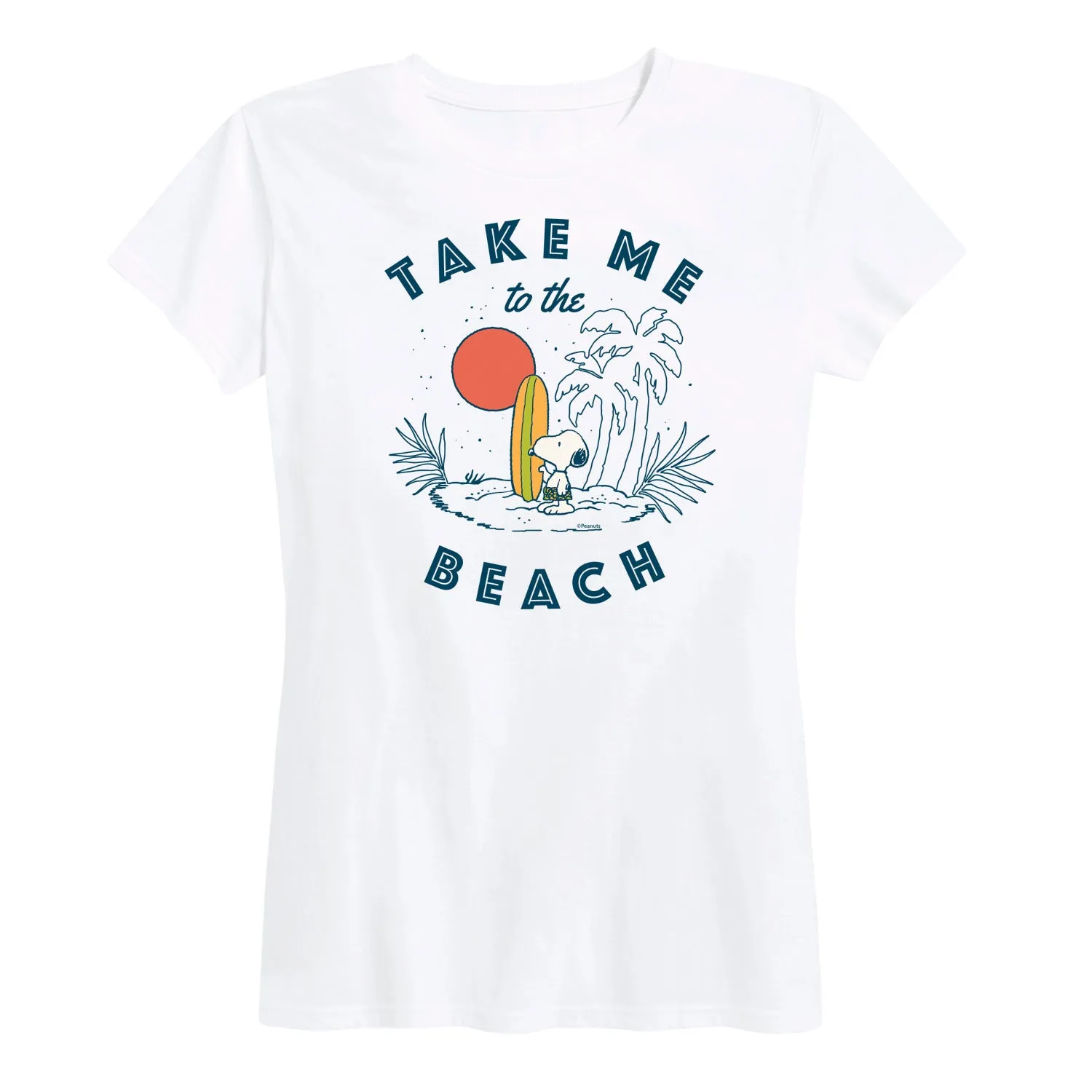Peanuts - Take Me To The Beach - Women's Short Sleeve Graphic T-Shirt sold by Zulily product image thumbnail 2