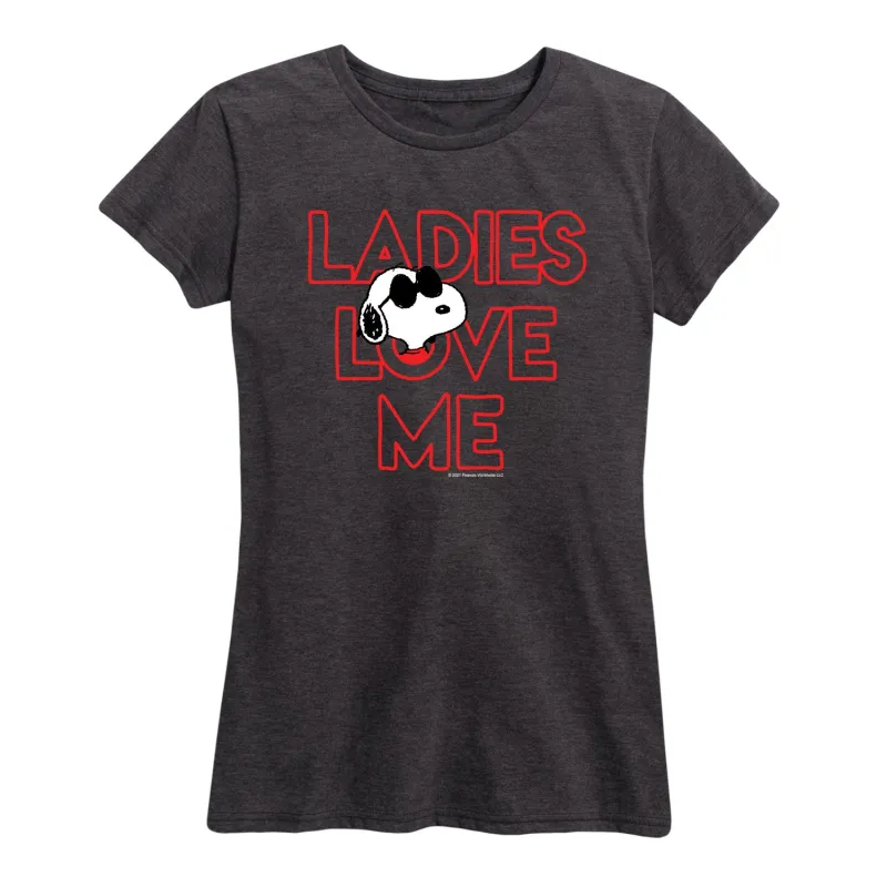 Peanuts - Ladies Love Sunglasses - Women's Short Sleeve Graphic T-Shirt sold by Zulily