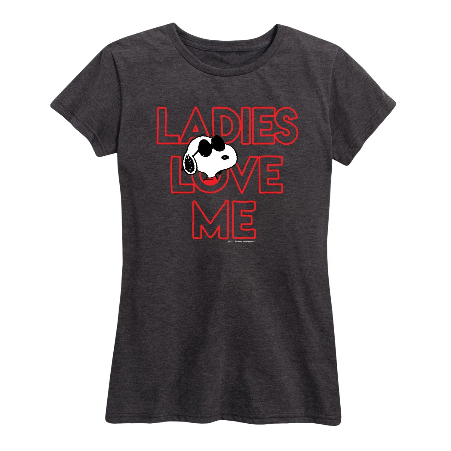 Peanuts - Ladies Love Sunglasses - Women's Short Sleeve Graphic T-Shirt sold by Zulily product image thumbnail 2