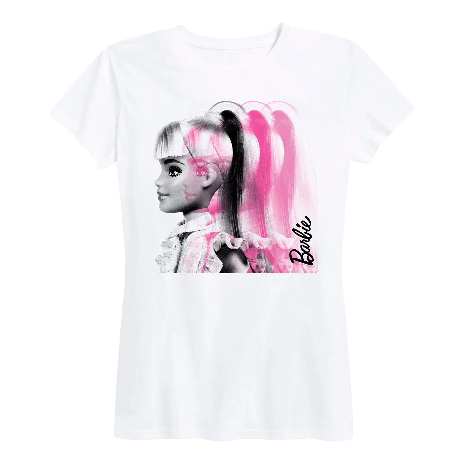 Barbie - Pink Profile - Women's Short Sleeve Graphic T-Shirt sold by Zulily