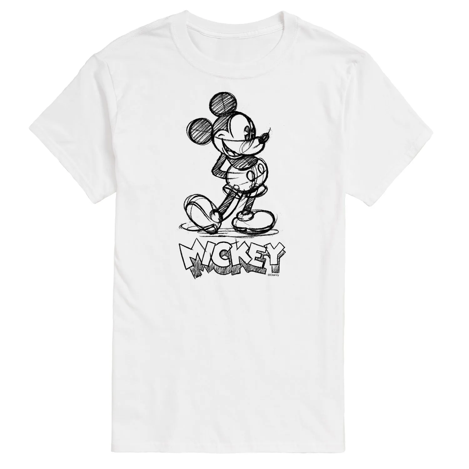 Mickey & Friends - Mickey Sketch - Men's Short Sleeve Graphic T-Shirt sold by Zulily product image thumbnail 3