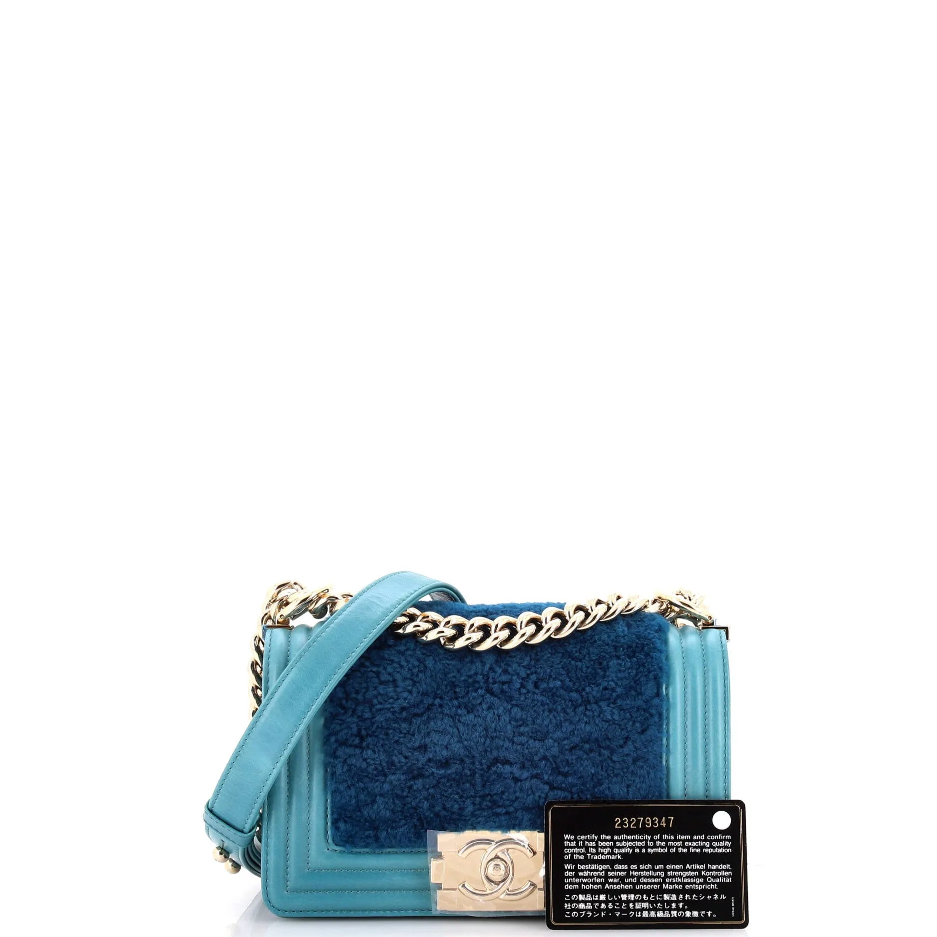 Pre-Loved Chanel Boy Flap Bag Shearling with Leather Small sold by Zulily product image thumbnail 2