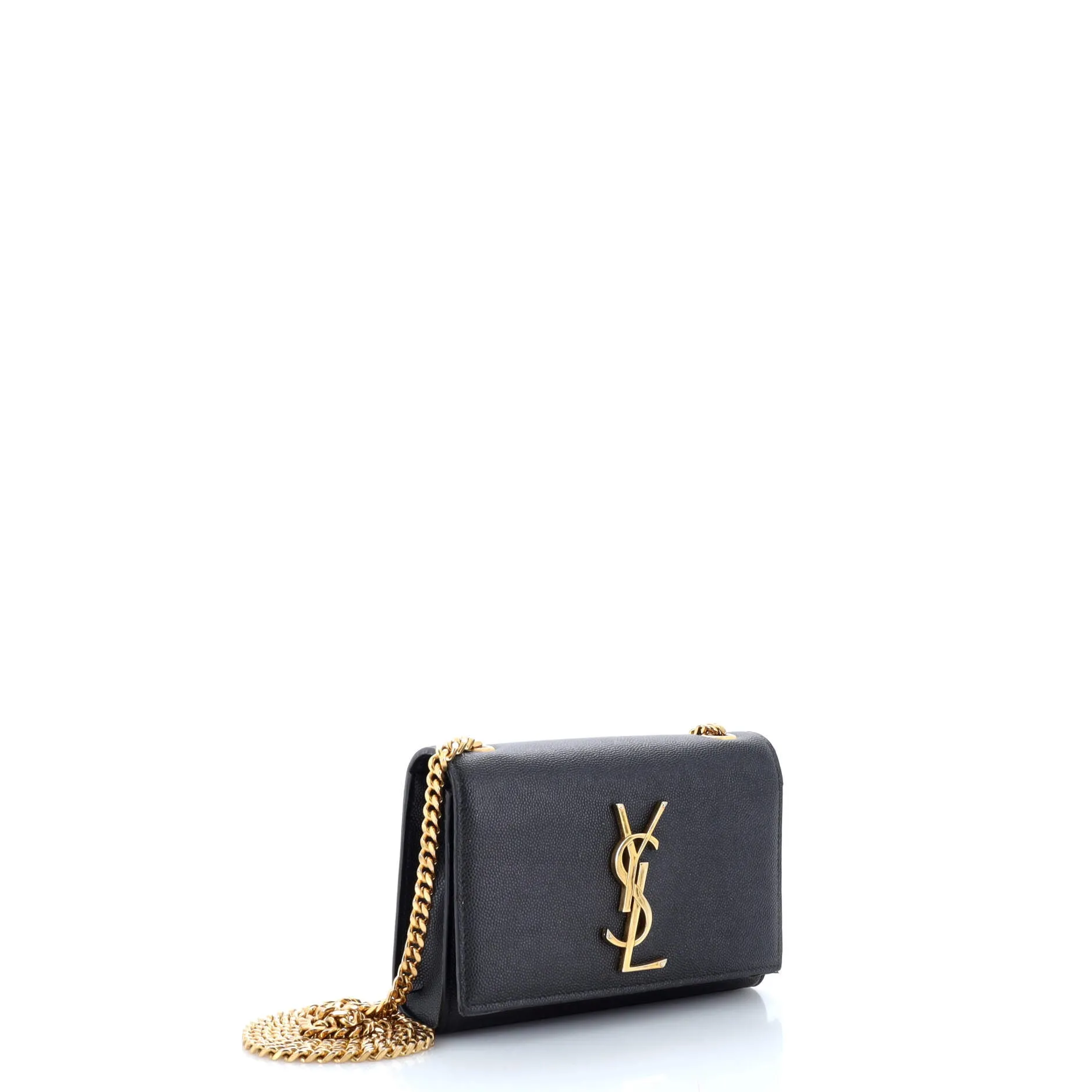 Pre-Loved Saint Laurent Classic Monogram Crossbody Bag Grainy Leather Small sold by Zulily product image thumbnail 2