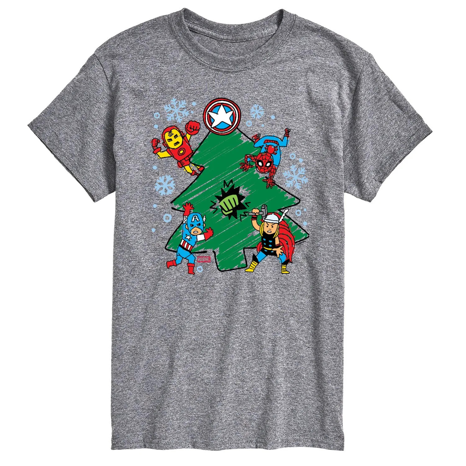 Marvel - Xmas Sketch - Men's Short Sleeve Graphic T-Shirt sold by Zulily