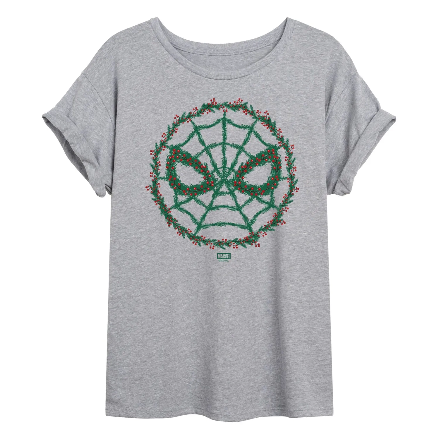 Marvel - Spider Man Wreath - Women's Oversized Graphic T-Shirt sold by Zulily product image thumbnail 2