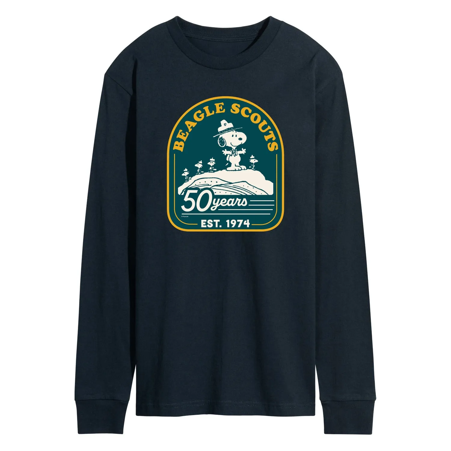 Peanuts - Fifty Years Mountain Top - Men's Long Sleeve T-Shirt sold by Zulily product image thumbnail 3