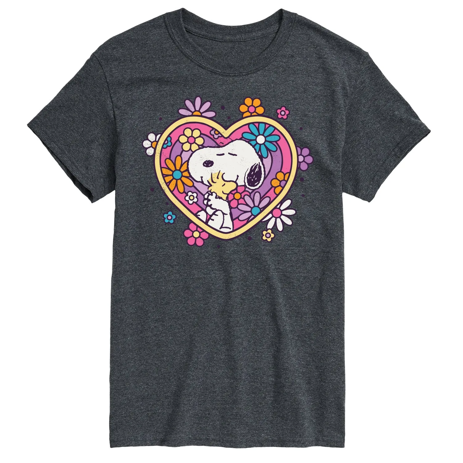 Peanuts - Hug Heart Flower - Men's Short Sleeve Graphic T-Shirt sold by Zulily product image thumbnail 3