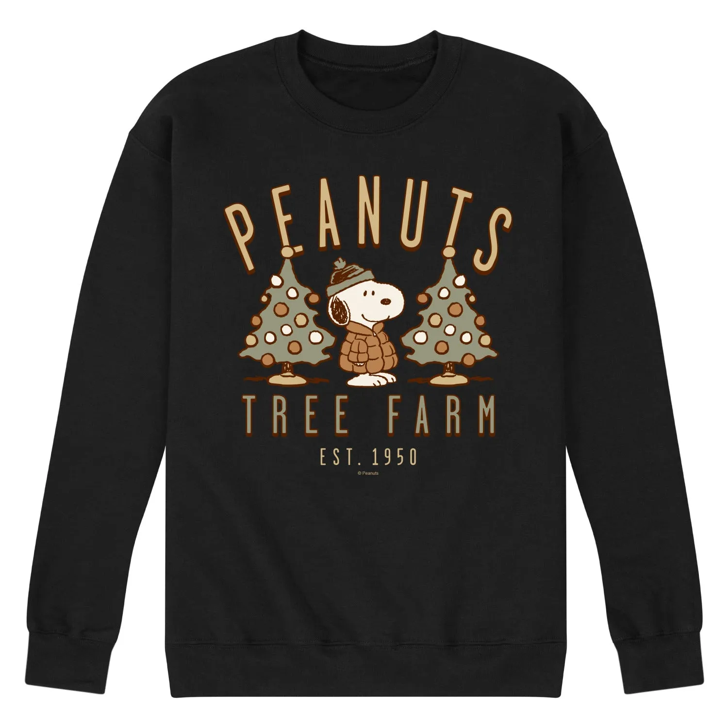Peanuts - Peanuts Tree Farm - Men's Long Sleeve Crew Fleece Sweatshirt sold by Zulily product image thumbnail 2
