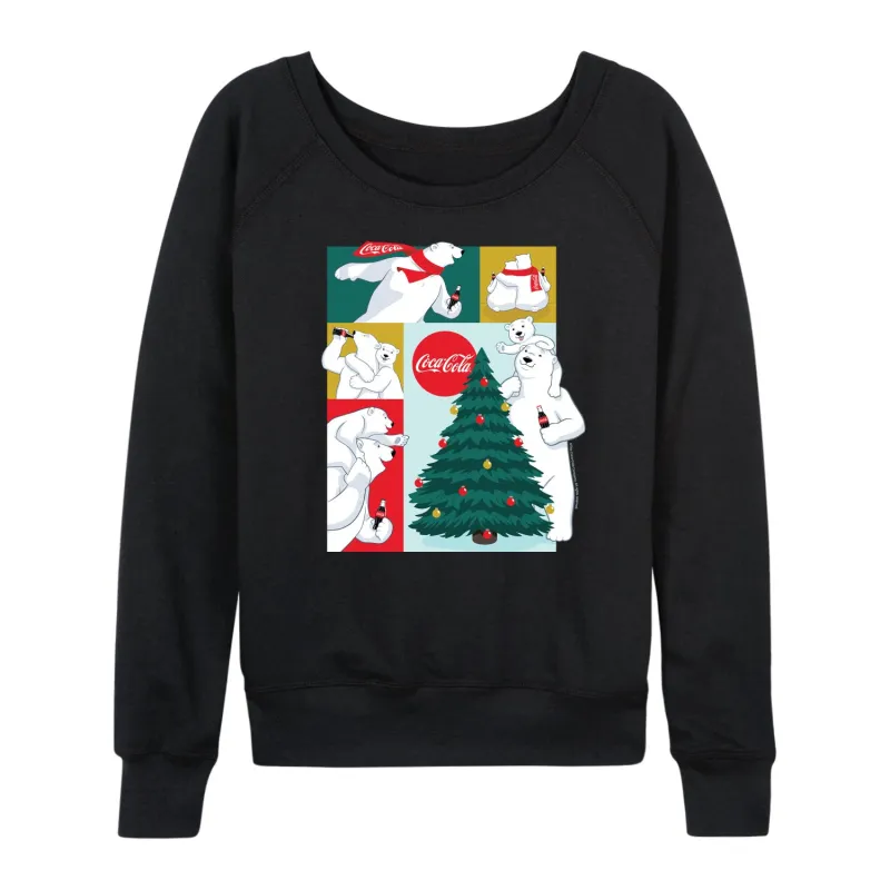 Coca-Cola - Coca Cola Bears Grid - Women's French Terry Long Sleeve Pullover sold by Zulily