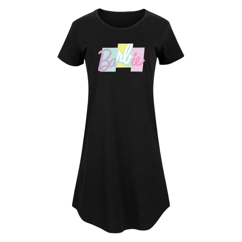 Barbie - Color Block Classic Barbie Logo - Women's Any Way Dress sold by Zulily
