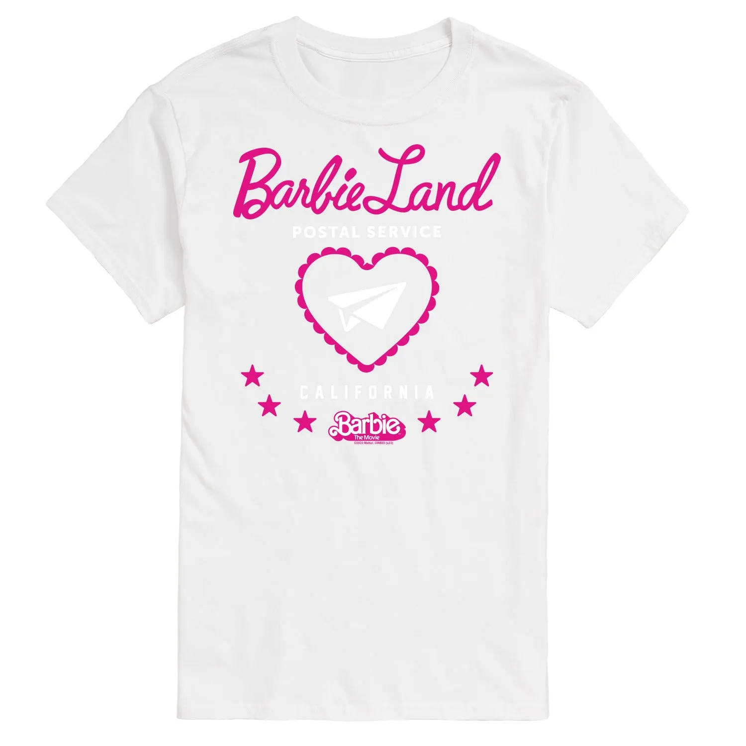 Barbie the Movie - Barbie Land Postal Service - Men's Short Sleeve Graphic T-Shirt sold by Zulily product image thumbnail 2