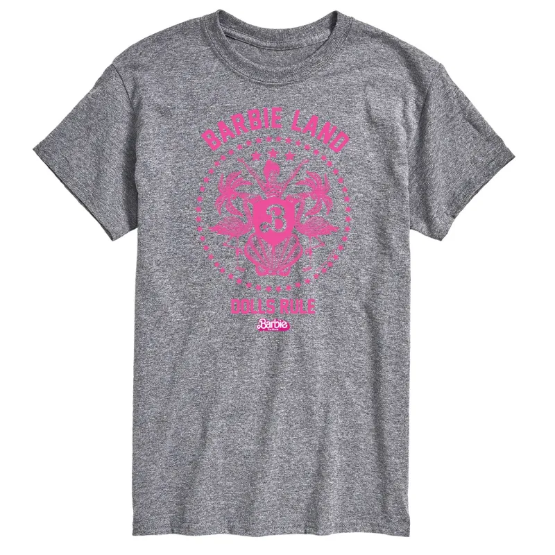 Barbie the Movie - Barbie Land - Dolls Rule - Men's Short Sleeve Graphic T-Shirt sold by Zulily