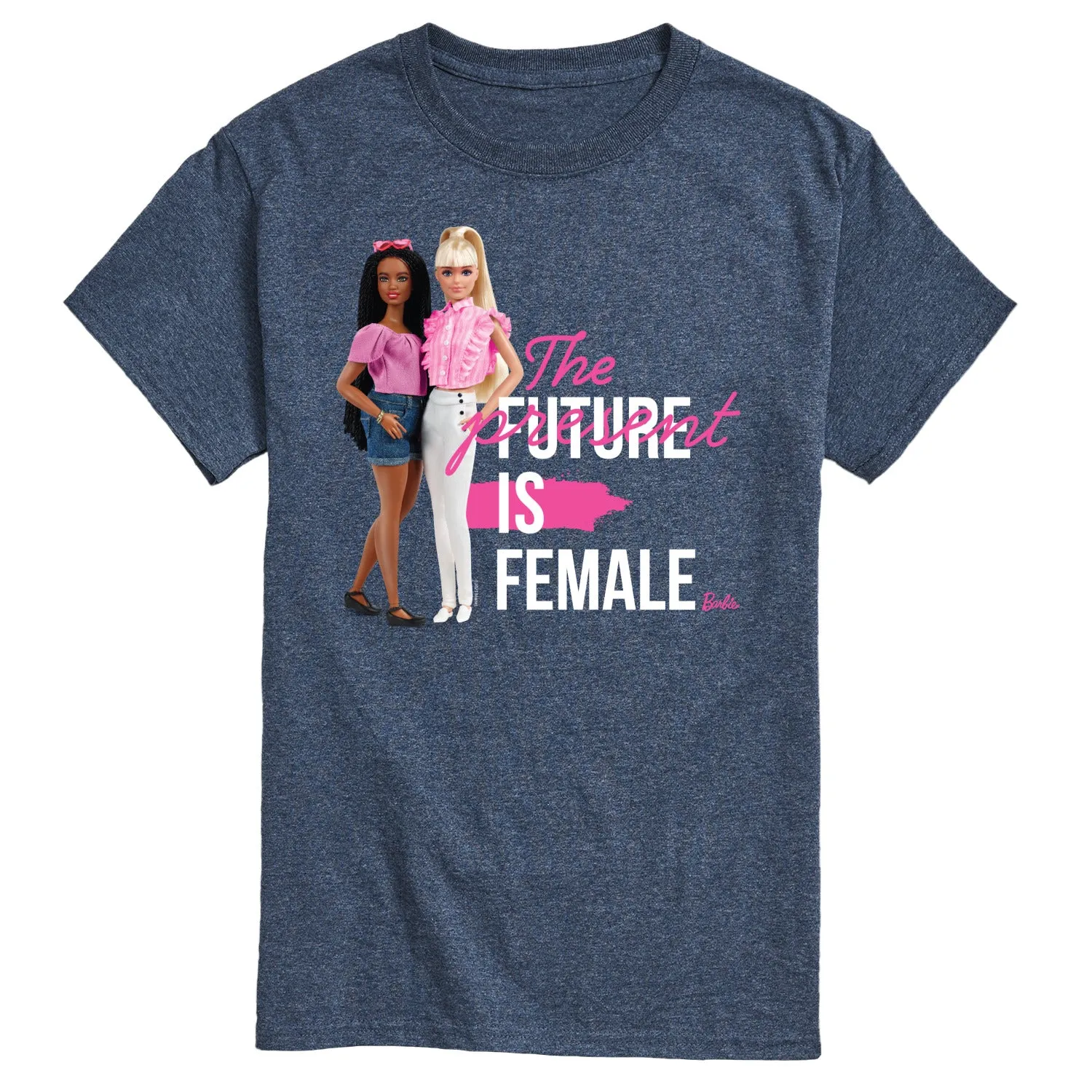 Barbie - The Present/Future Is Female - Men's Short Sleeve Graphic T-Shirt sold by Zulily product image thumbnail 2