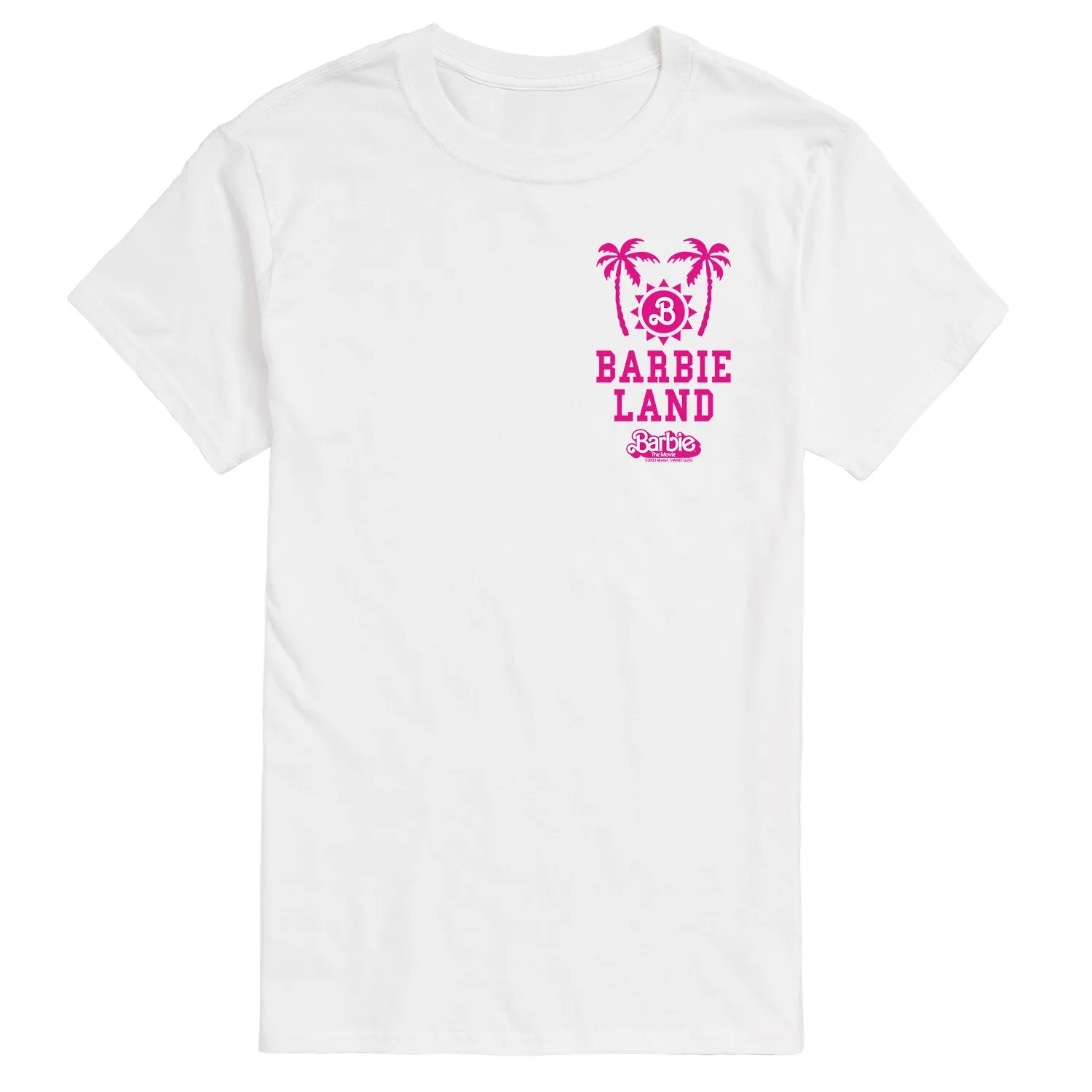 Barbie - Barbie Land Palm Trees & Sun - Men's Short Sleeve Graphic T-Shirt sold by Zulily product image thumbnail 3