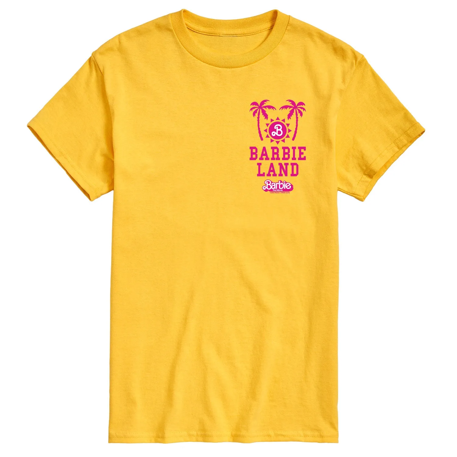 Barbie - Barbie Land Palm Trees & Sun - Men's Short Sleeve Graphic T-Shirt sold by Zulily