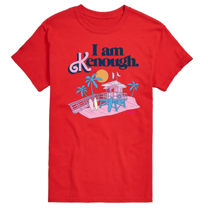Barbie The Movie - I Am Kenough Lifeguard Stand - Men's Short Sleeve Graphic T-Shirt sold by Zulily