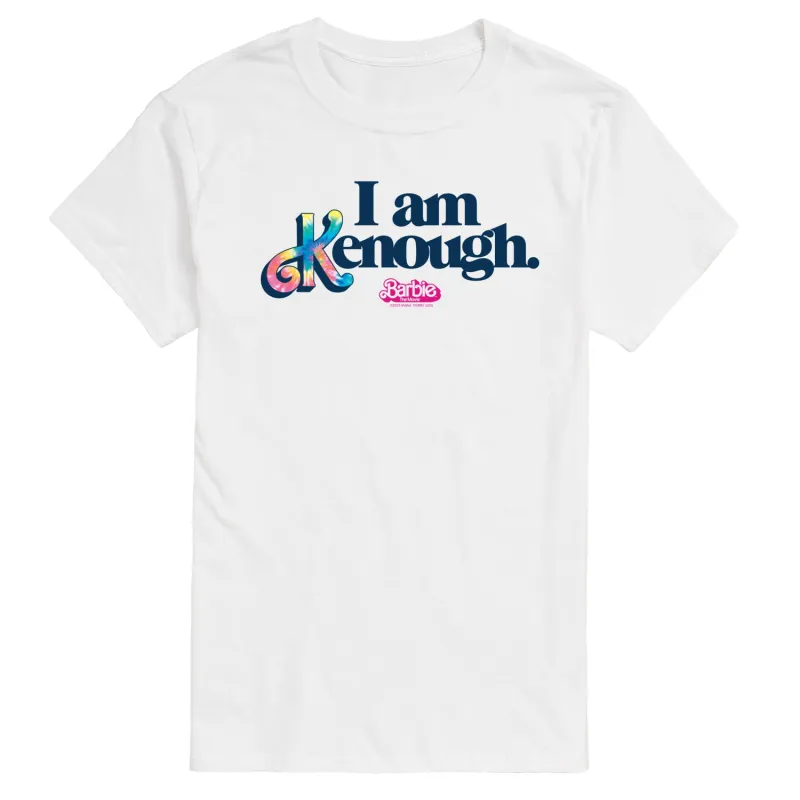 Barbie The Movie - I Am Kenough Tie Dye - Men's Short Sleeve Graphic T-Shirt sold by Zulily