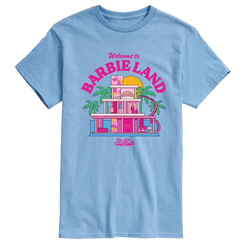 Barbie The Movie - Welcome To Barbie Land - Men's Short Sleeve Graphic T-Shirt sold by Zulily