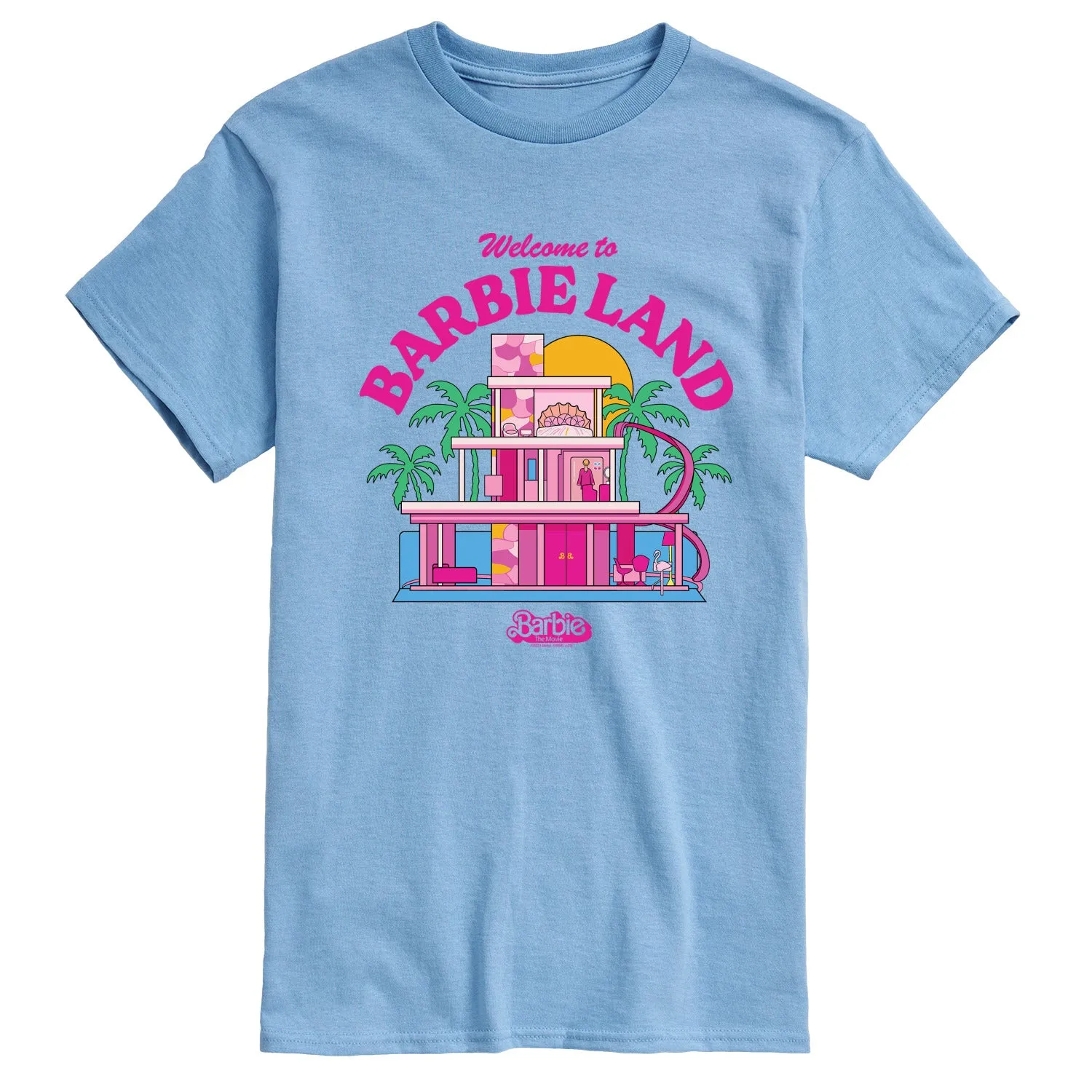 Barbie The Movie - Welcome To Barbie Land - Men's Short Sleeve Graphic T-Shirt sold by Zulily