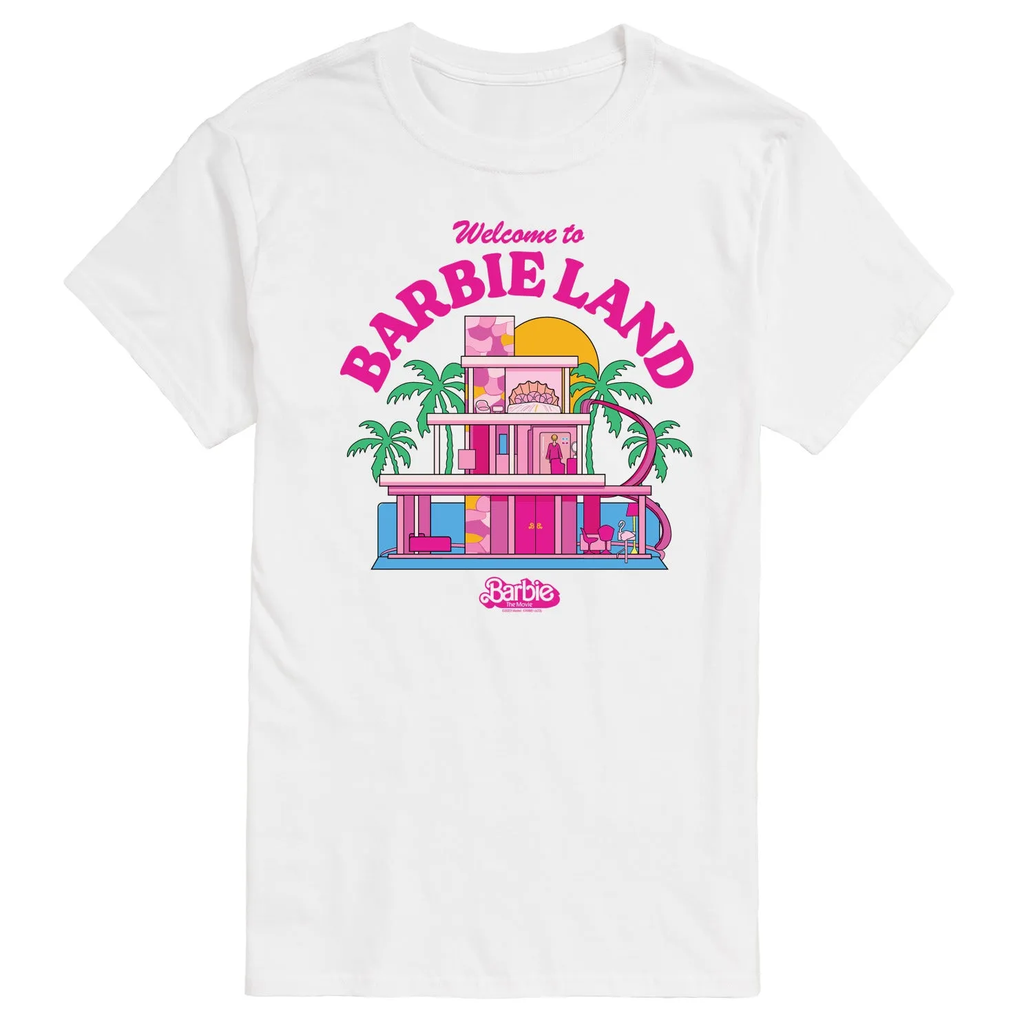 Barbie The Movie - Welcome To Barbie Land - Men's Short Sleeve Graphic T-Shirt sold by Zulily product image thumbnail 2