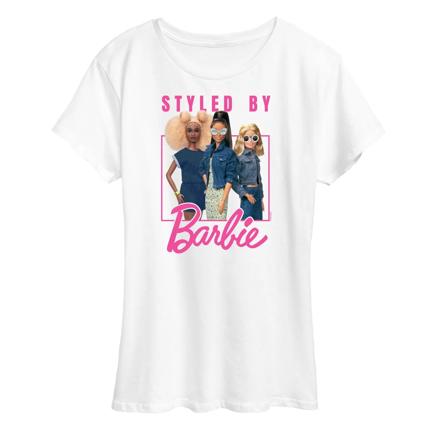 Barbie - Styled By Barbie - Women's Short Sleeve Graphic T-Shirt sold by Zulily product image thumbnail 3