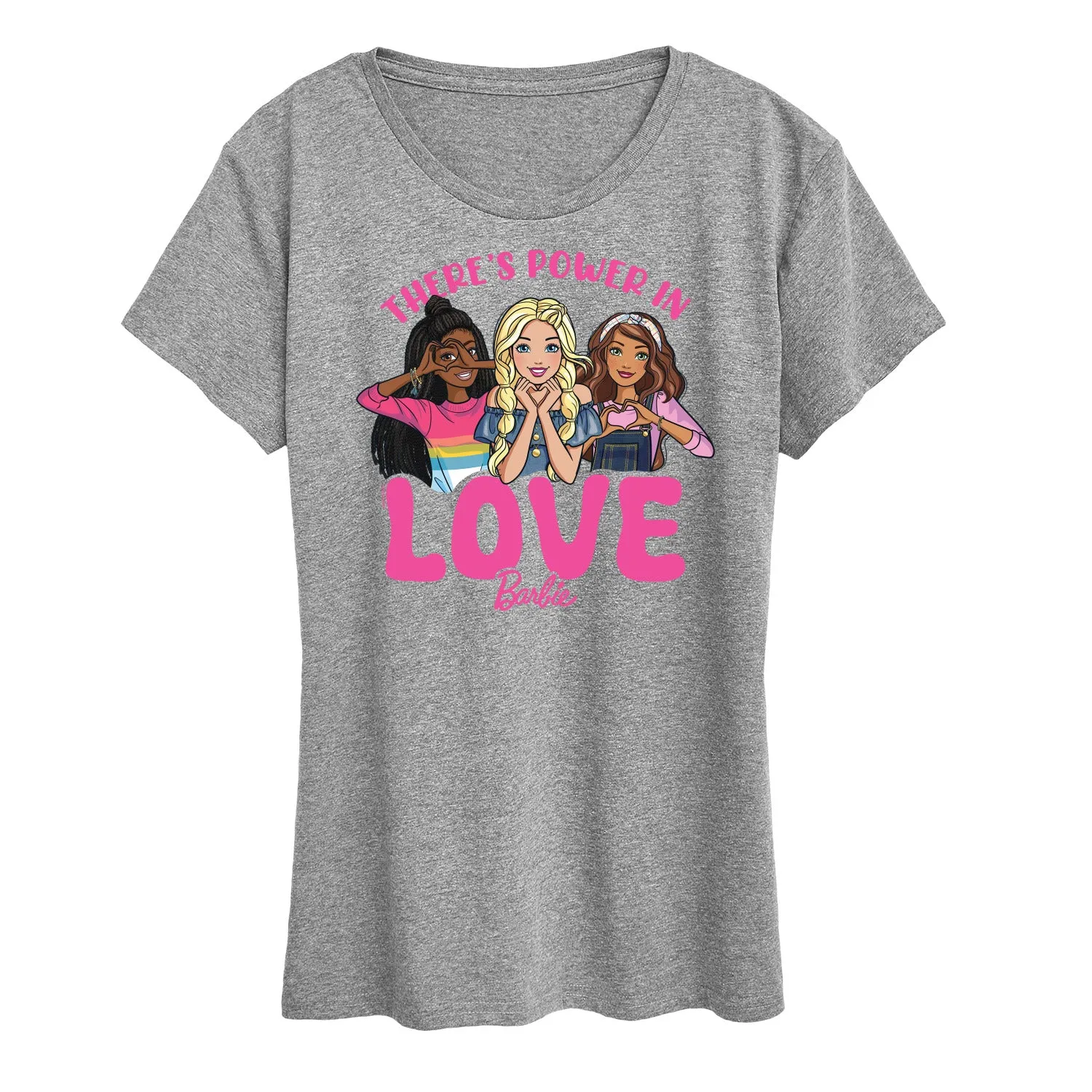 Barbie - Theres Power In Love - Women's Short Sleeve Graphic T-Shirt sold by Zulily