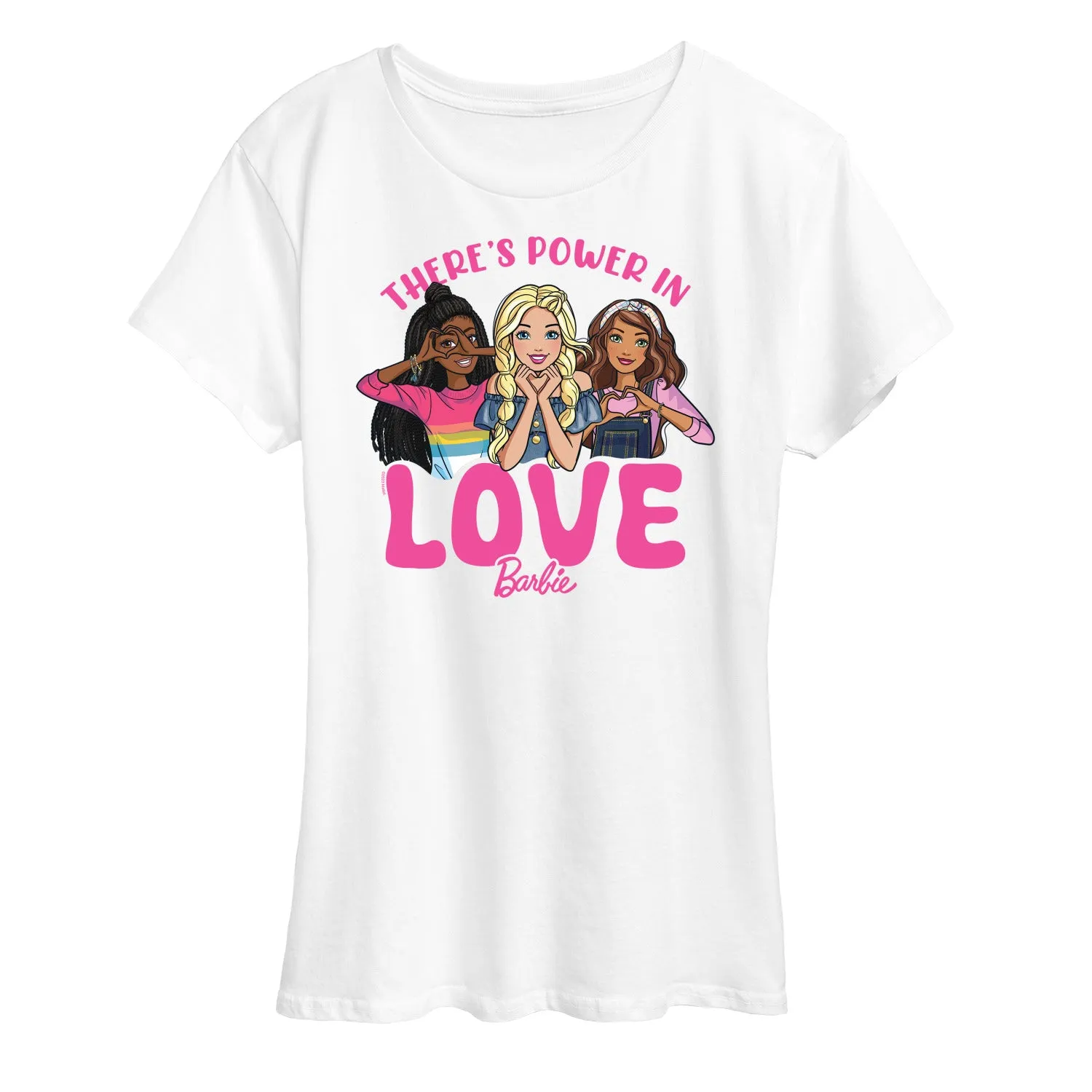 Barbie - Theres Power In Love - Women's Short Sleeve Graphic T-Shirt sold by Zulily product image thumbnail 2
