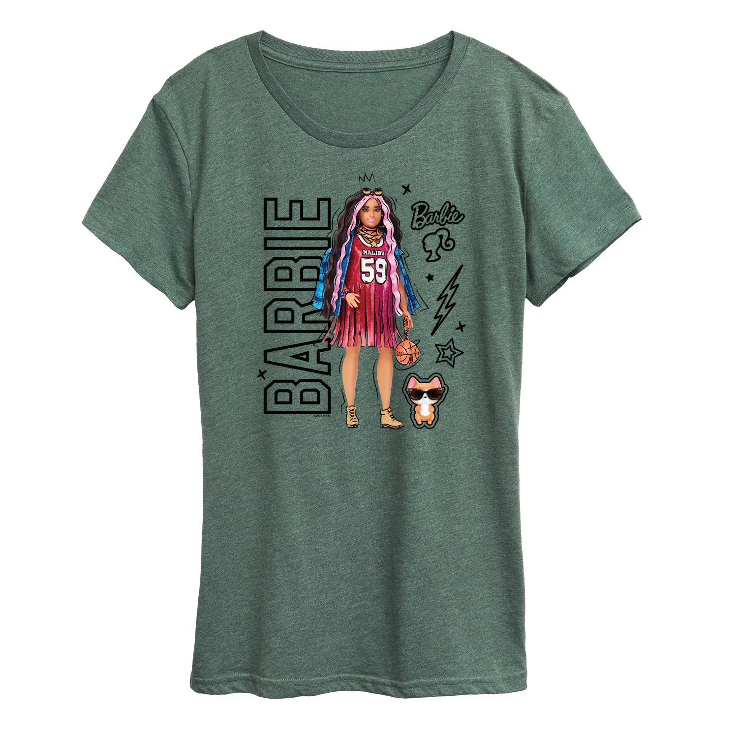 Barbie - Barbie Street Fashion - Women'S Short Sleeve Graphic T-Shirt sold by Zulily product image thumbnail 4