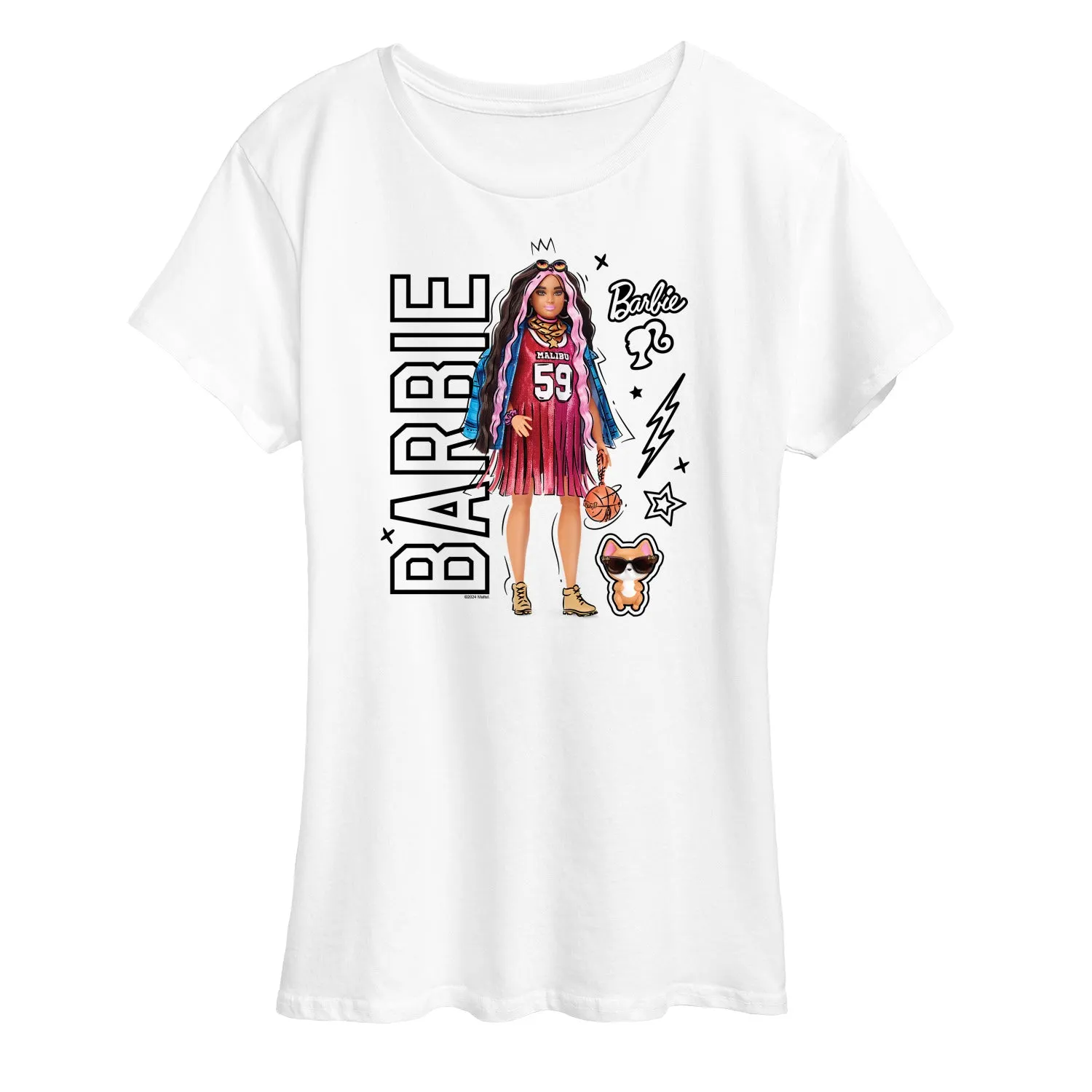 Barbie - Barbie Street Fashion - Women'S Short Sleeve Graphic T-Shirt sold by Zulily product image thumbnail 3