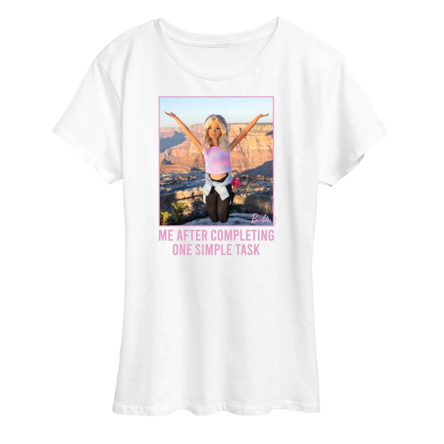 Barbie - One Simple Task - Women's Short Sleeve Graphic T-Shirt sold by Zulily product image thumbnail 4