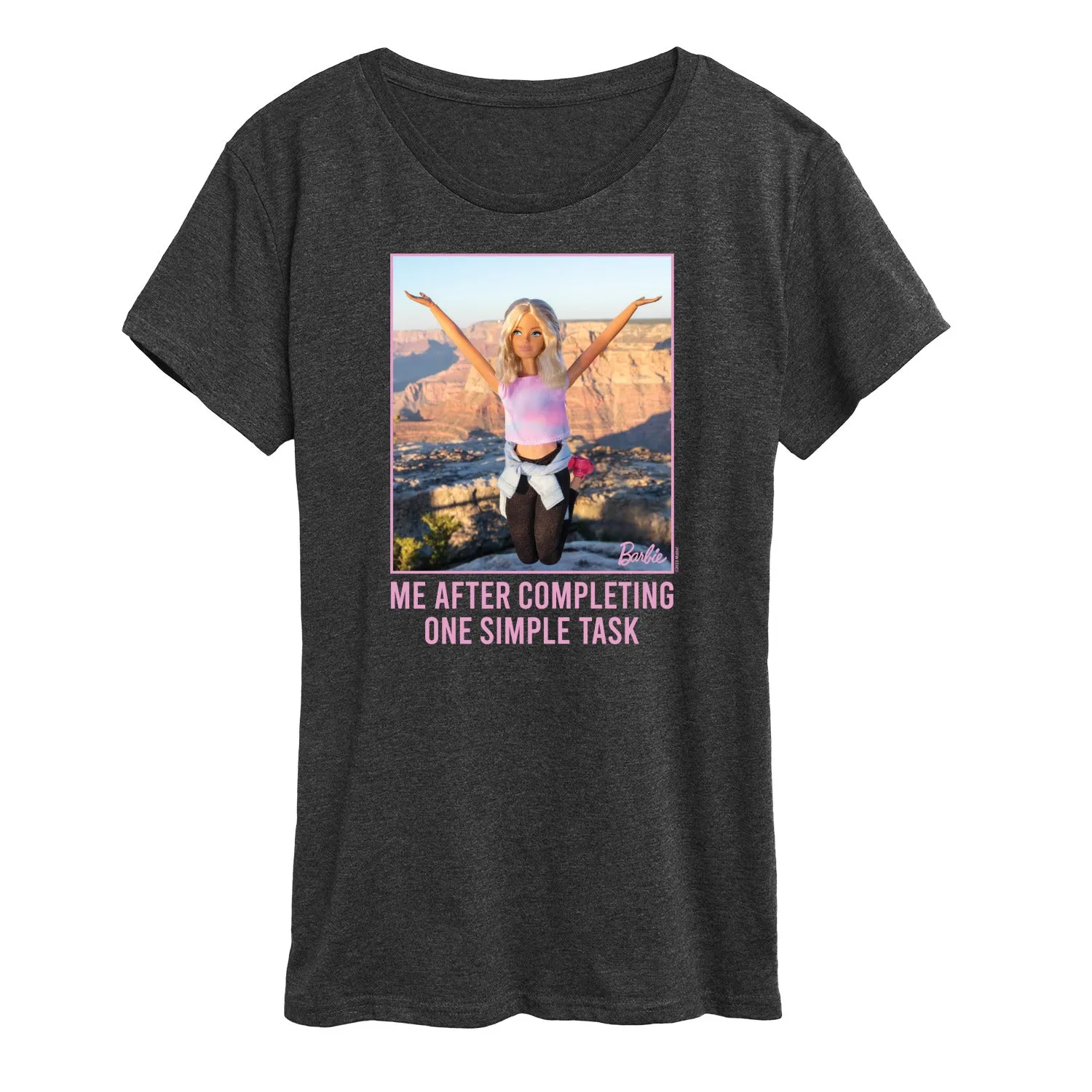 Barbie - One Simple Task - Women's Short Sleeve Graphic T-Shirt sold by Zulily product image thumbnail 5
