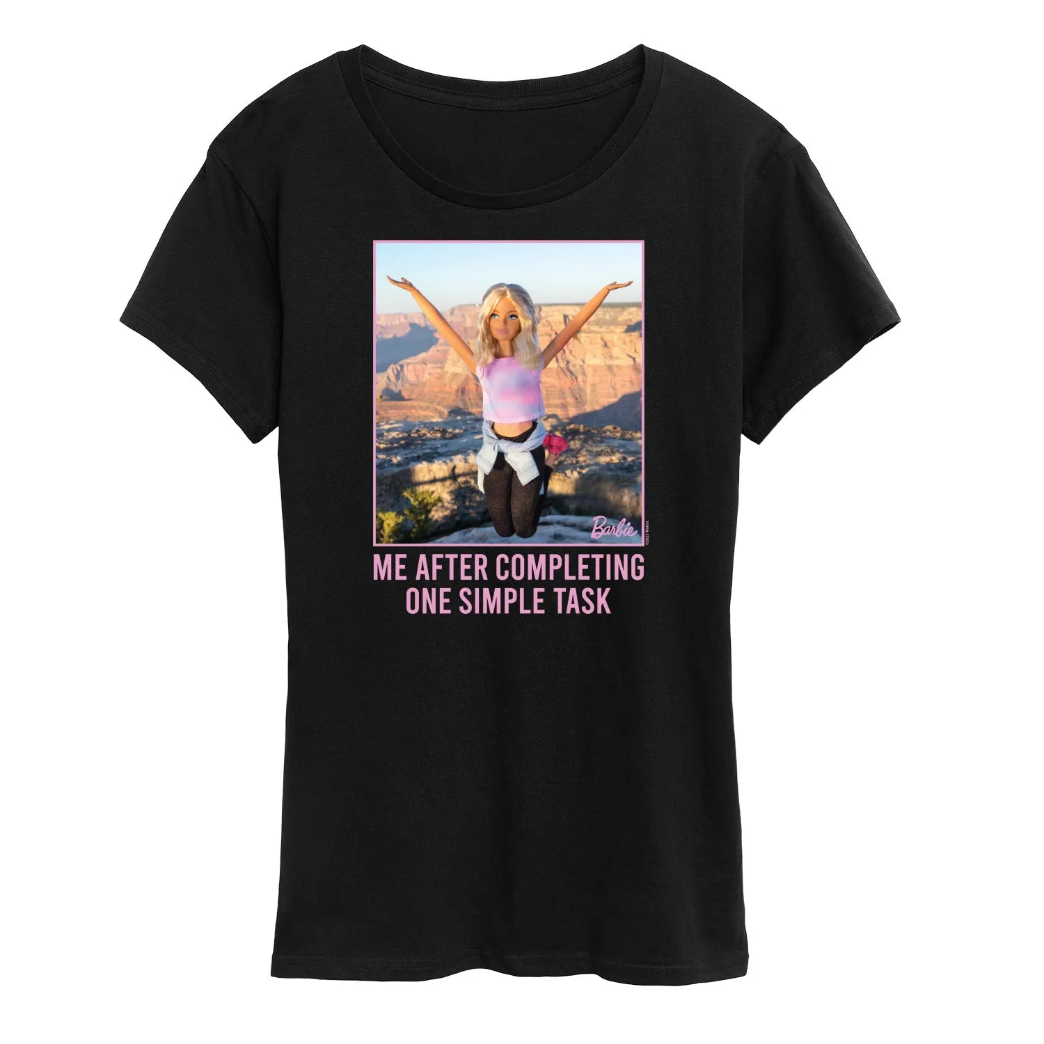Barbie - One Simple Task - Women's Short Sleeve Graphic T-Shirt sold by Zulily product image thumbnail 2