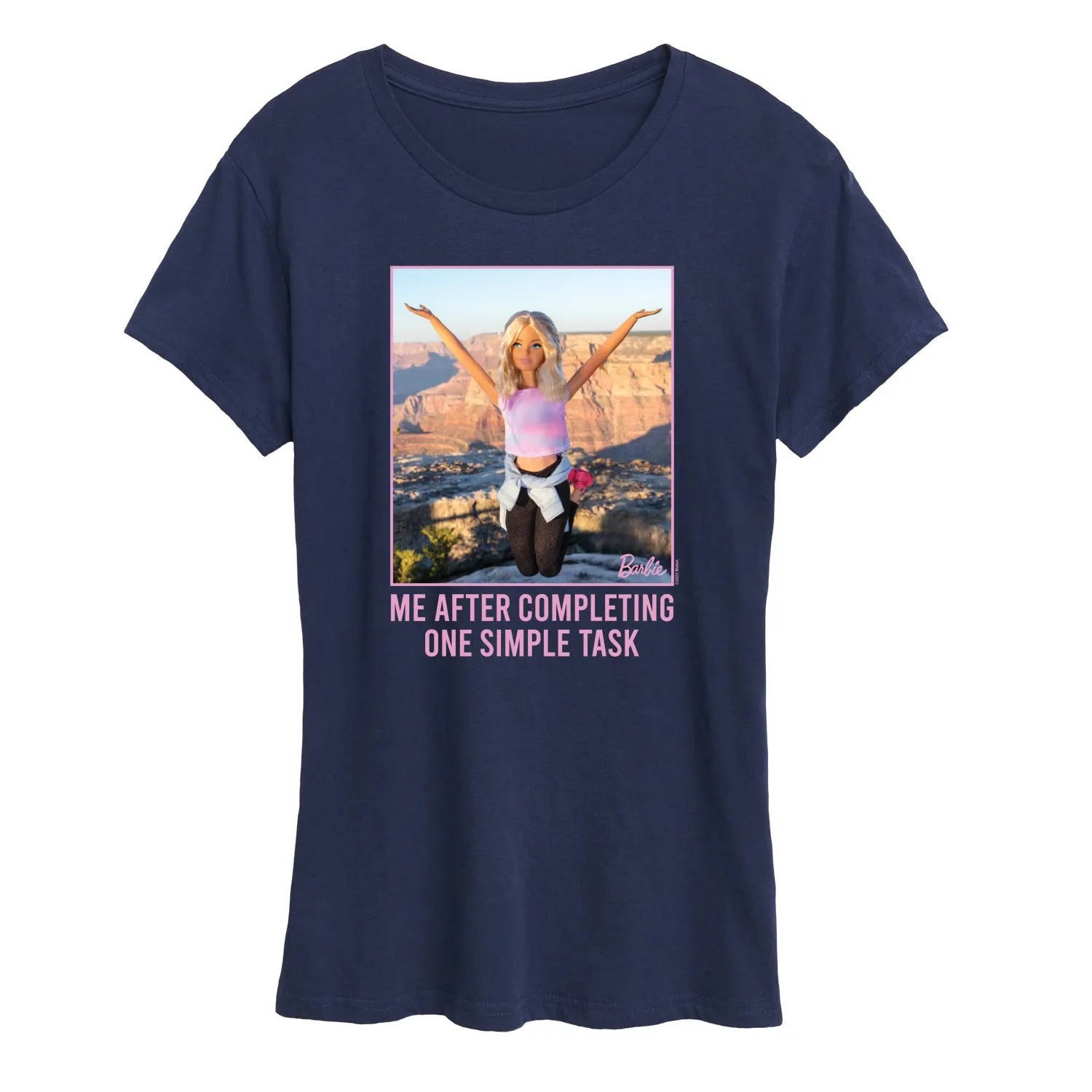 Barbie - One Simple Task - Women's Short Sleeve Graphic T-Shirt sold by Zulily product image thumbnail 3