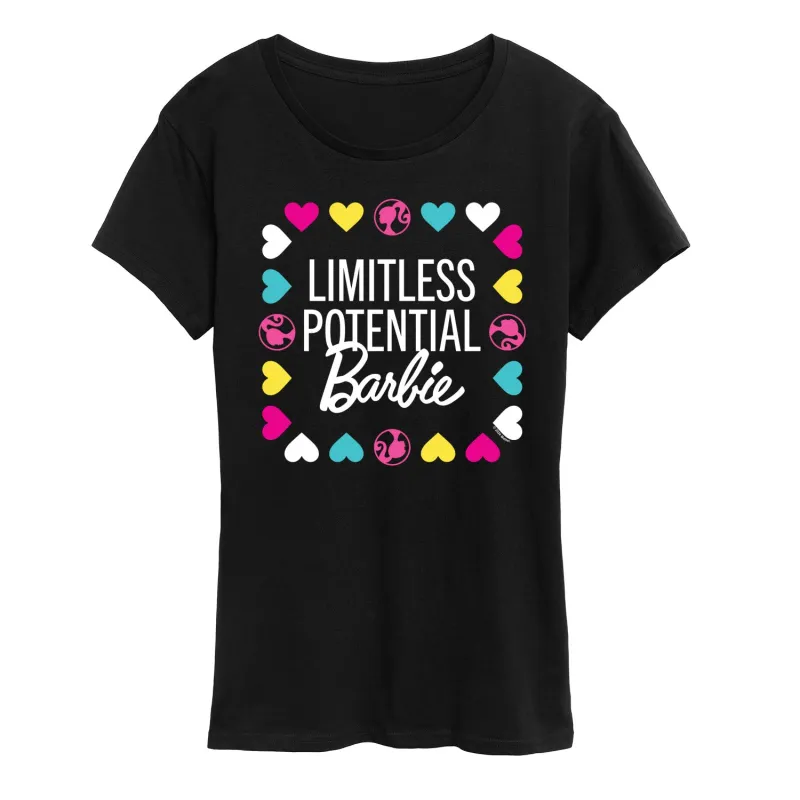 Barbie - Limitless Potential Barbie - Womens Women'S Short Sleeve Graphic T-Shirt sold by Zulily