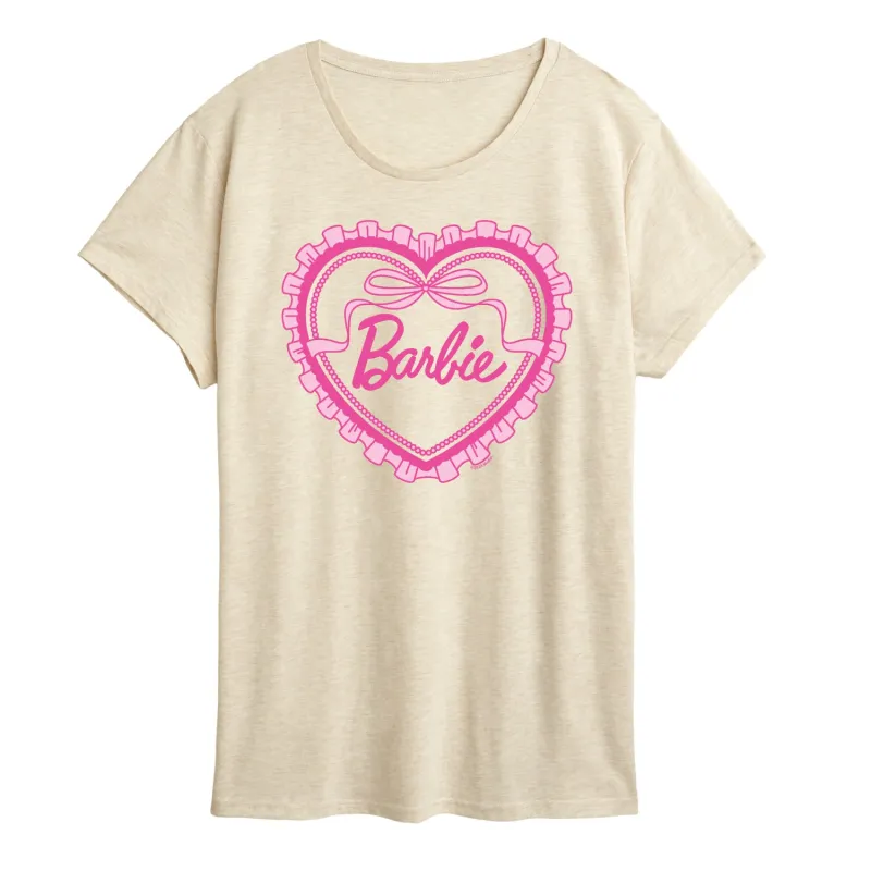 Barbie - Coquette Heart - Women's Short Sleeve Graphic T-Shirt sold by Zulily